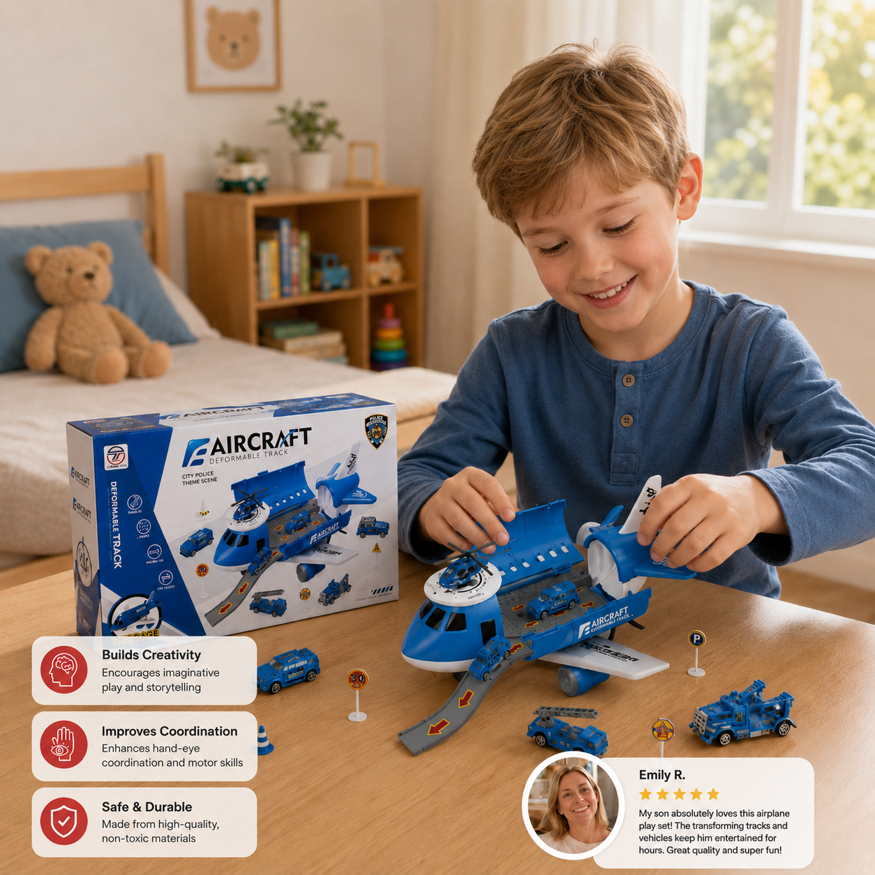 Aircraft and Vehicle Play Set