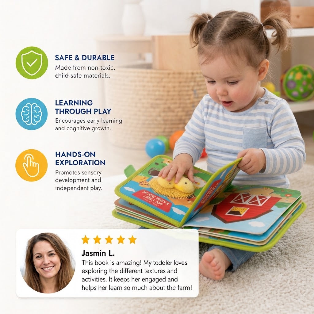 Sensory Montessori activity book for little explorers