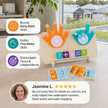 Montessori maths finger learning game