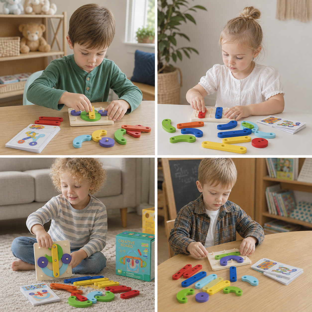 Creative Letters Numbers and Shapes Learning Board