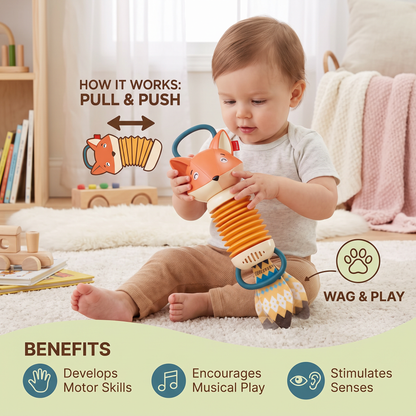 Fox Accordion - Musical Toy for Kids