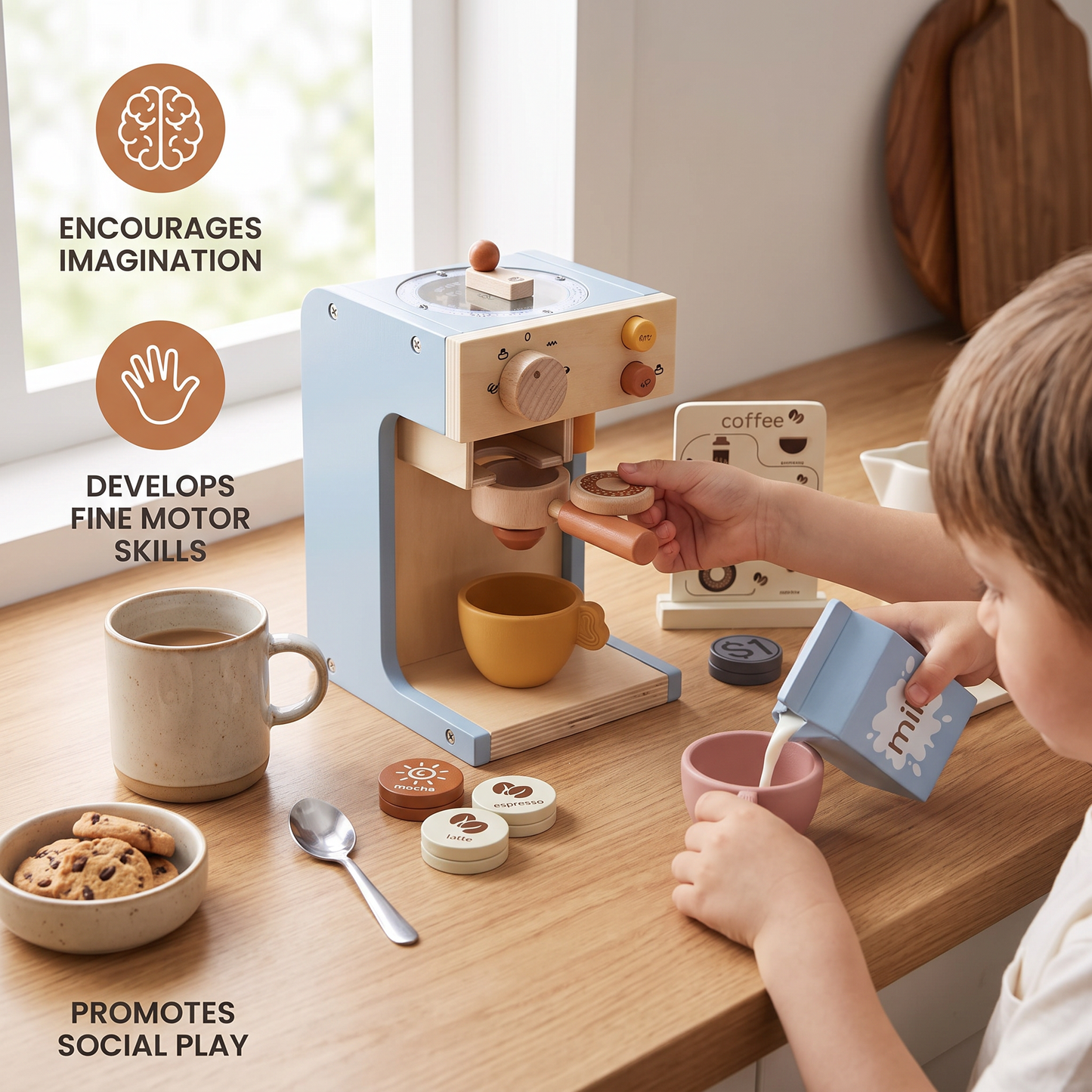 Wooden Espresso Playset