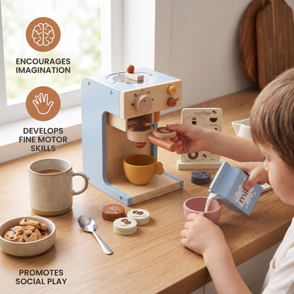 Wooden Espresso Playset