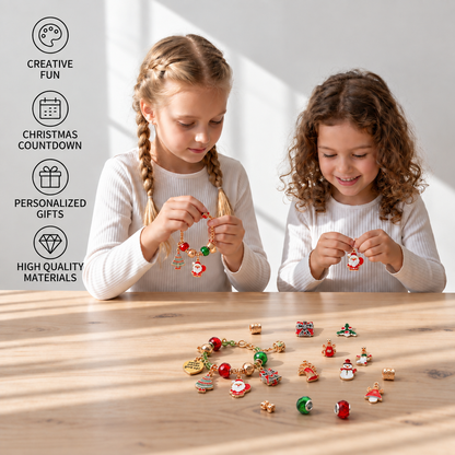 24-Day Christmas Bracelet Advent Calendar – DIY Jewelry-Making Kit for Girls
