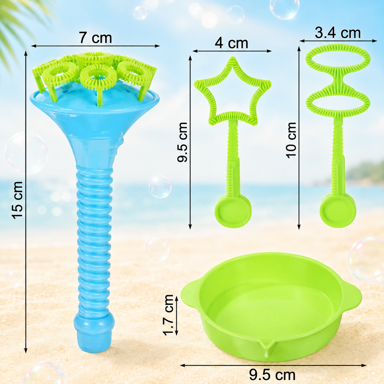 Magic Bubble Blower Stick Set
