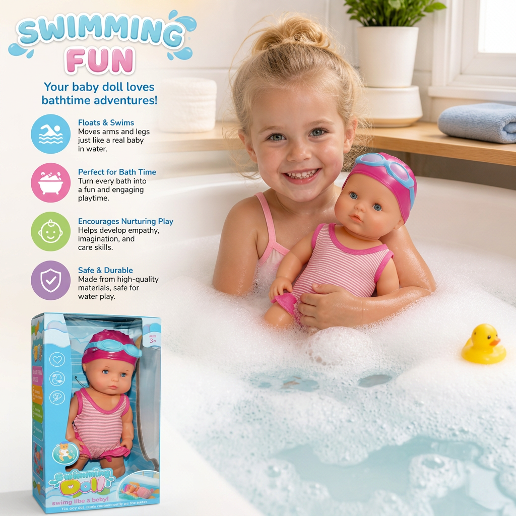 Floating Baby Doll for Water Play