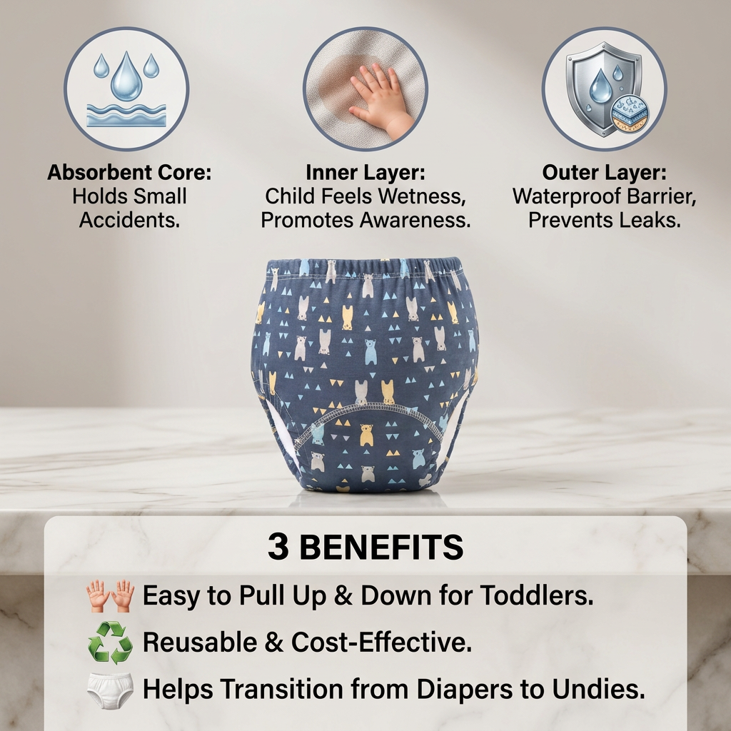 Reusable Training diapers for children - potty training made easy!