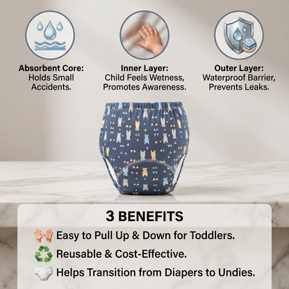 Reusable Training diapers for children - potty training made easy!