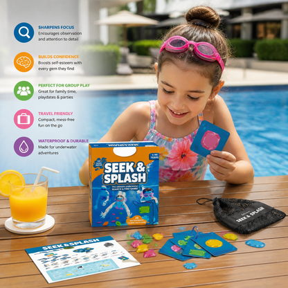 Underwater search & find game with colourful gems