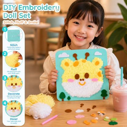 DIY Embroidery Doll Set