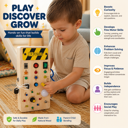 Montessori Wooden Activity Board