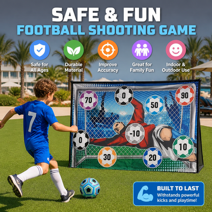 Safe football goal shooting wall for home use