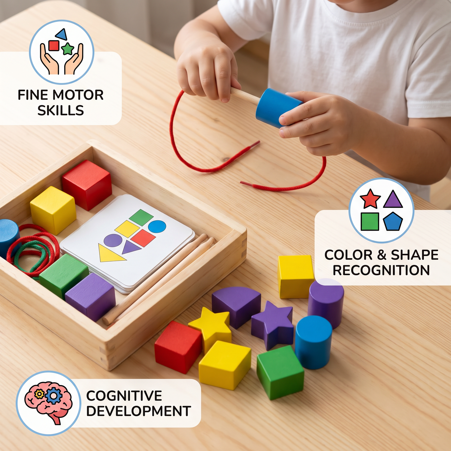 Montessori Shapes and Colors Game