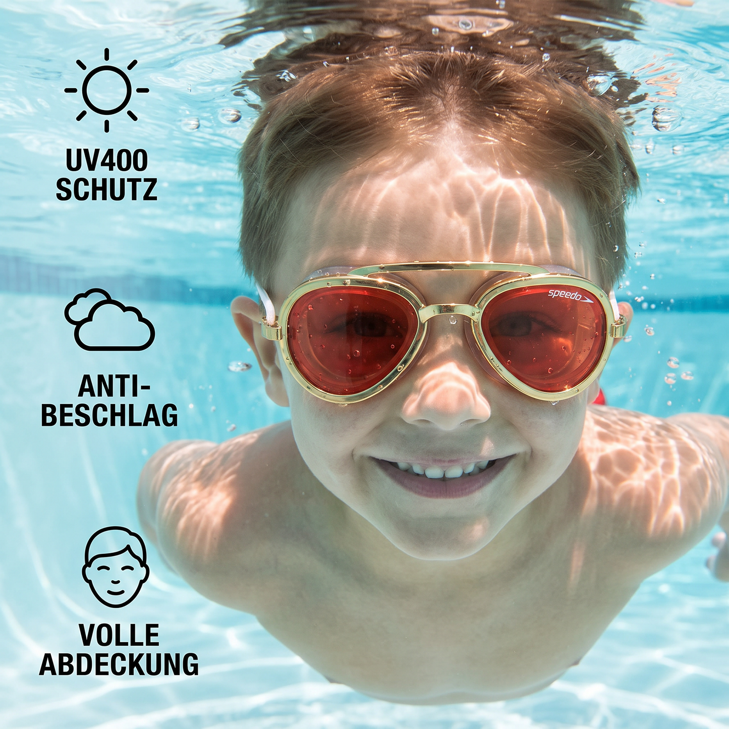 Pro Aviator Swim Goggles – UV400 Protection, Anti-Fog & Full Coverage Fit