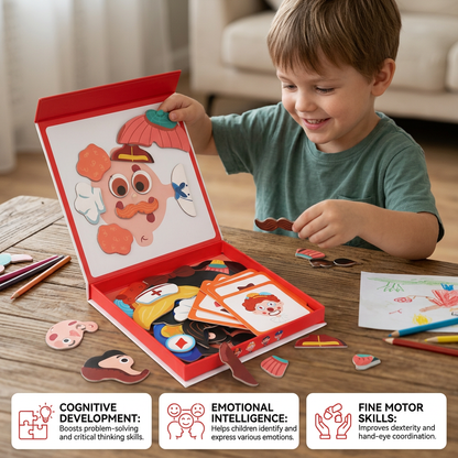 Educational facial expression learning puzzle for children