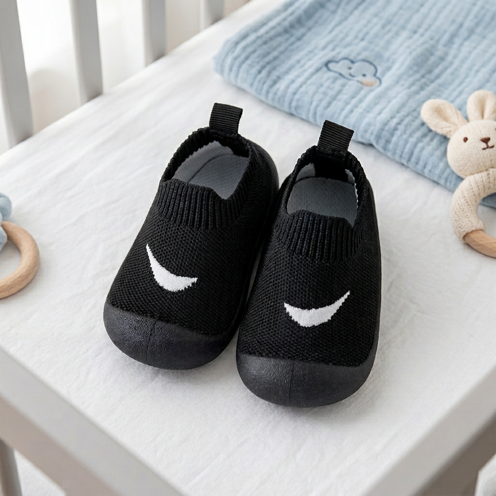 Summer Baby Shoes with Non-slip Soles and Breathable Material