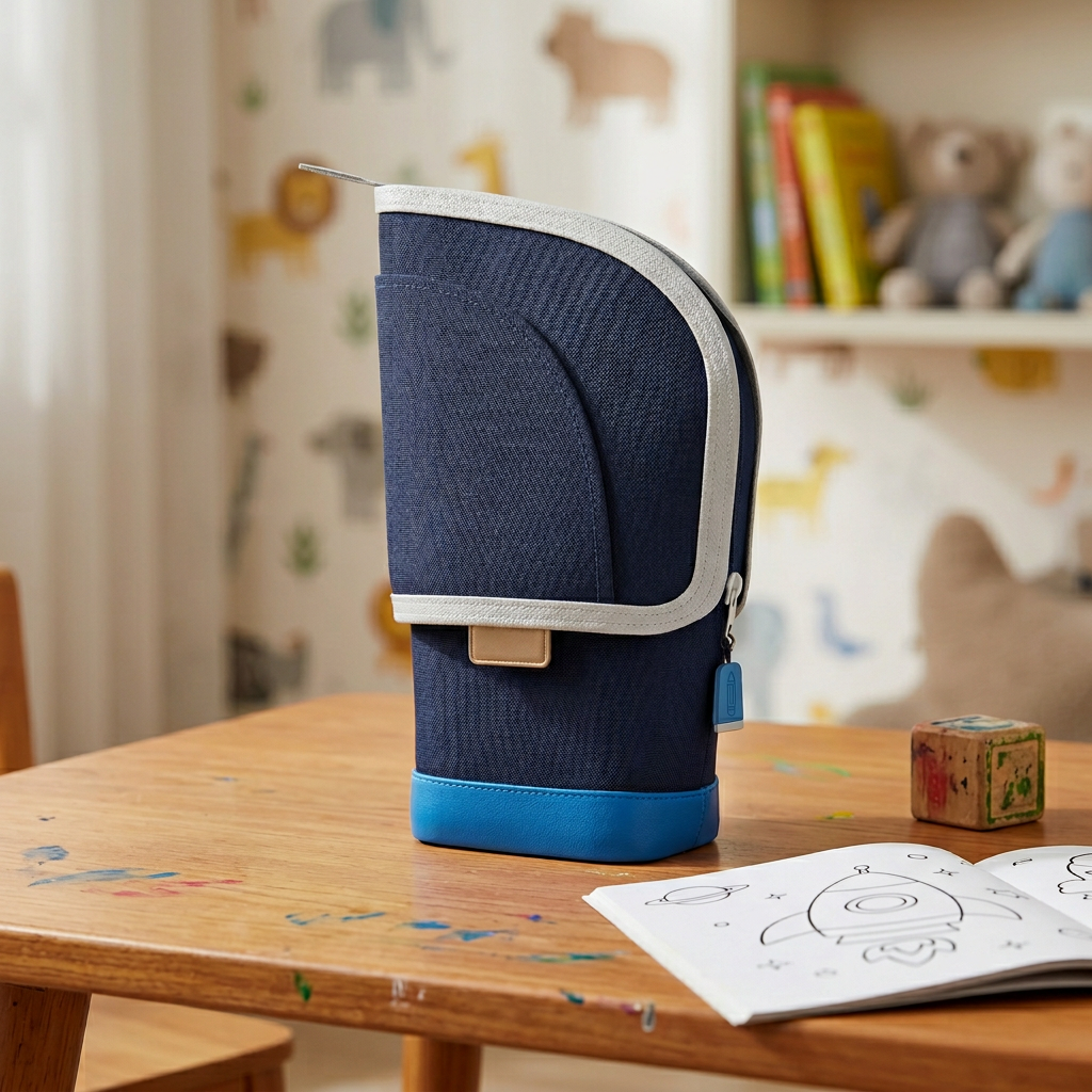 2-in-1 Pop-Up Pencil Case with Pen Holder – Space-Saving Desk Organizer