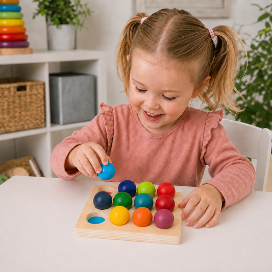 Montessori Rainbow Sorting Games