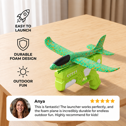 Foam Glider Airplane Launcher Set