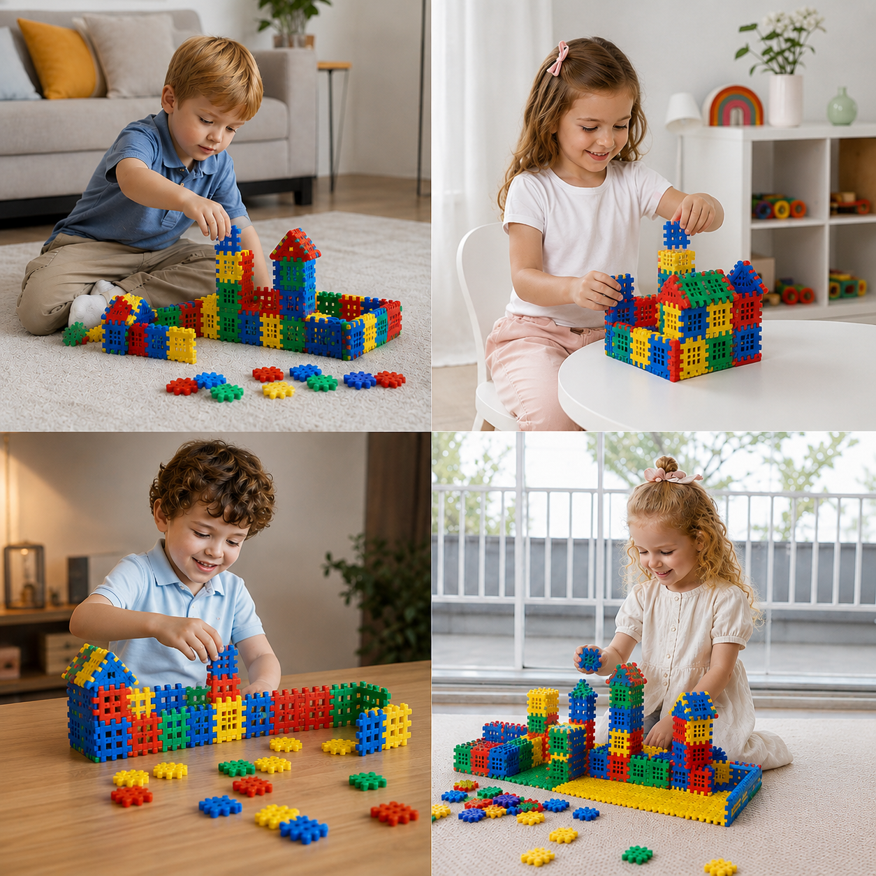 Building Blocks – Boost Creativity – House Building Set