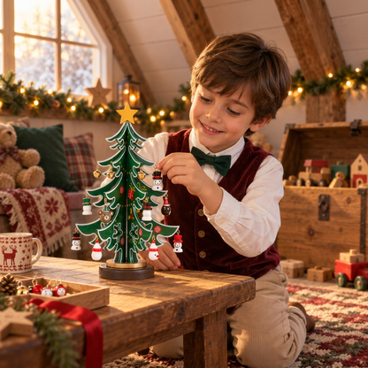 24-Day Mini Christmas Tree Ornament Advent Calendar for Kids