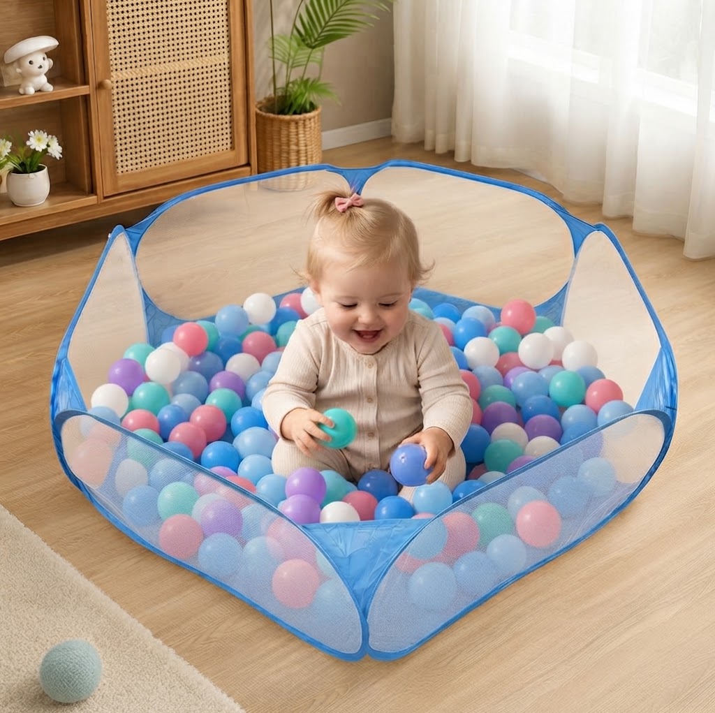 Portable Pop-Up Baby Playpen Tent for Toddlers