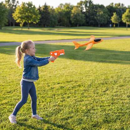 Foam Glider Airplane Launcher Set