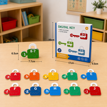 Letters and Maths Locks and Keys Educational Game