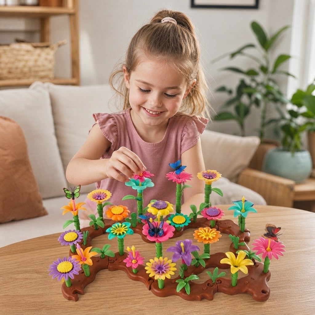 Flower Building Blocks Set