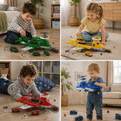 Aircraft and Vehicle Play Set