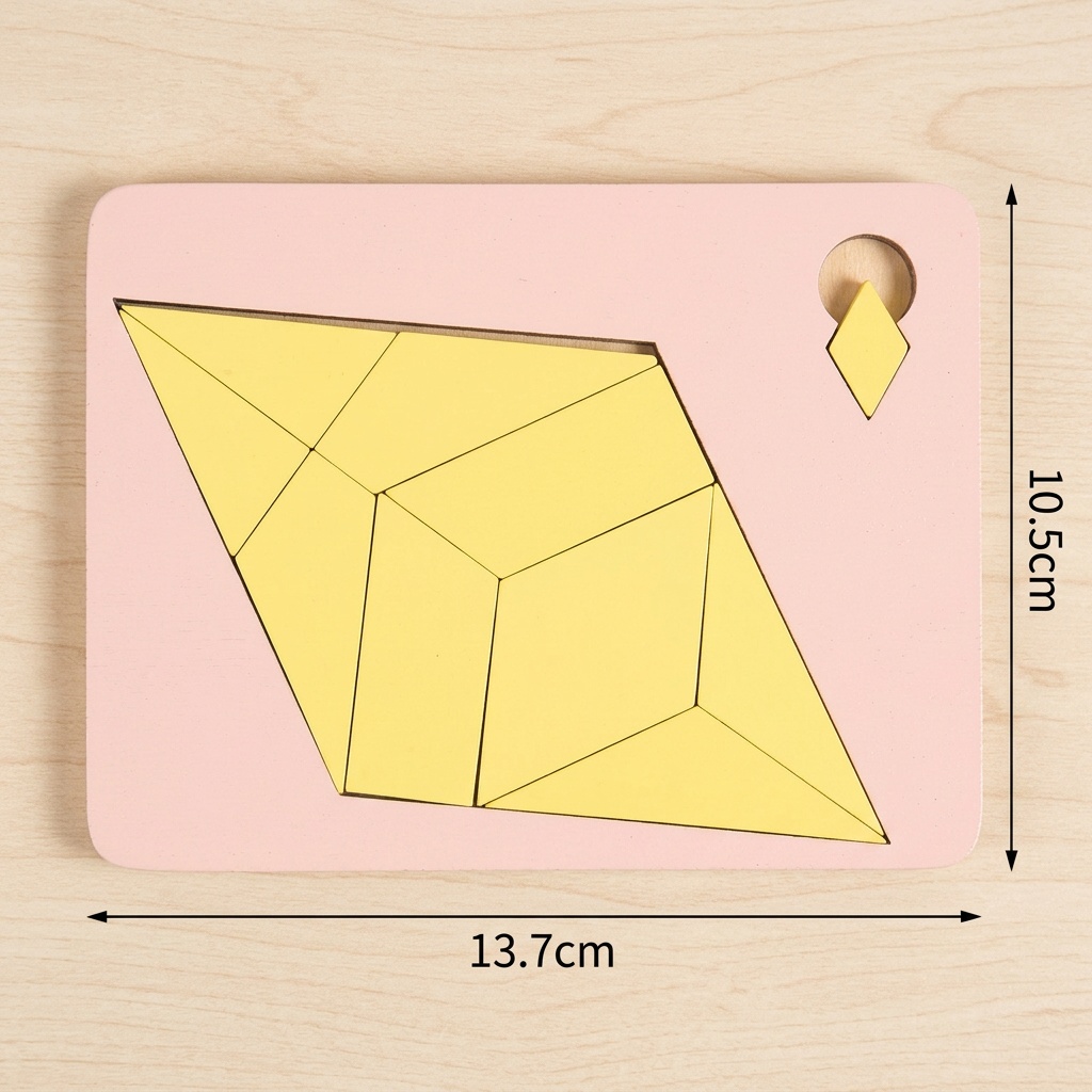 Wooden Tangram puzzle game