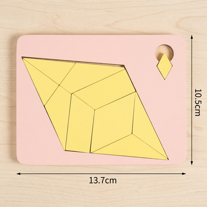 Wooden Tangram puzzle game