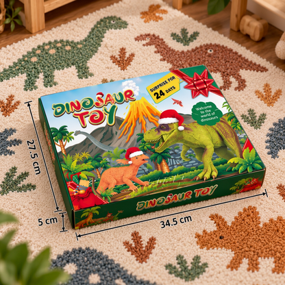 24-Day Dinosaur Toy Advent Calendar with Surprise Figures