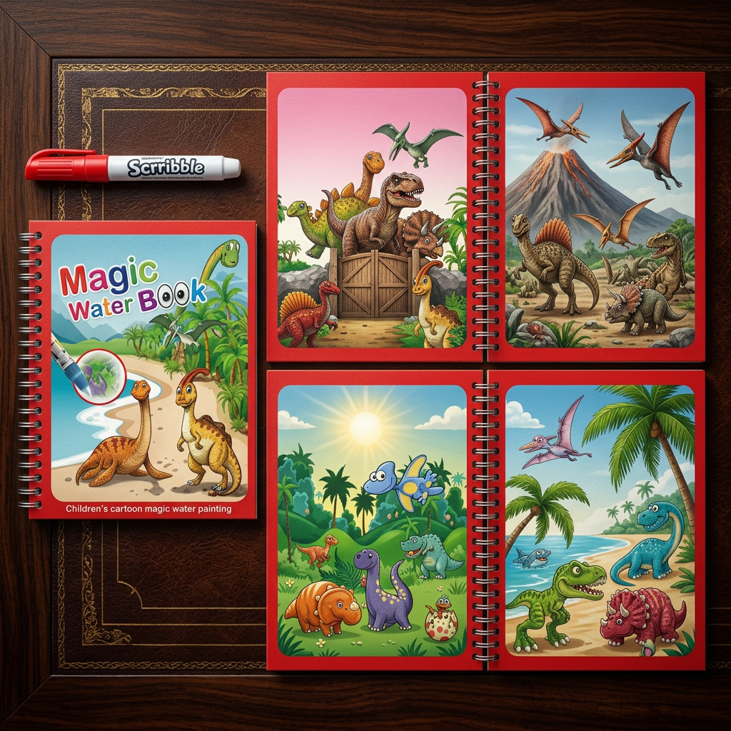 Magic Water Coloring Book – Discover Hidden Drawings
