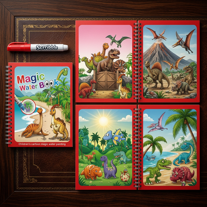 Magic Water Coloring Book – Discover Hidden Drawings