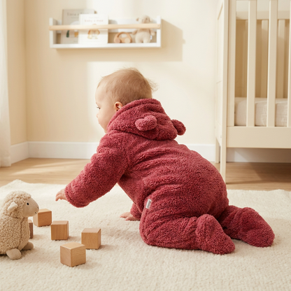 Soft & Cozy Hooded Baby Bear Jumpsuit