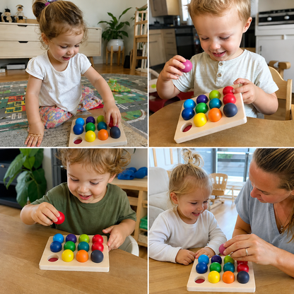 Montessori Rainbow Sorting Games