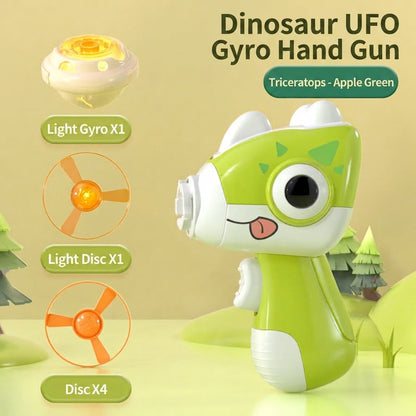 2in1 Dino Spinning Top and Frisbee Launcher Toy