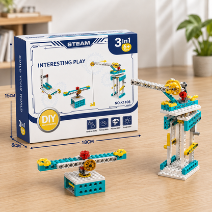 3in1 Science and Engineering Building Blocks Play Set