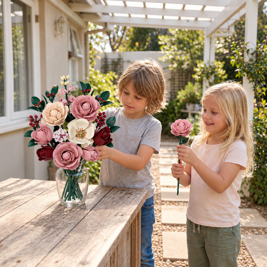 Flower Building Block Bouquet Set