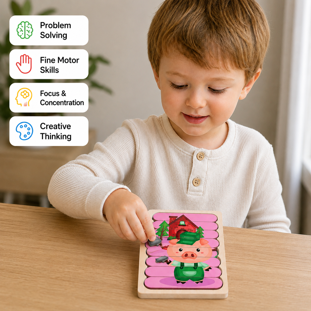 Montessori Wooden Puzzle