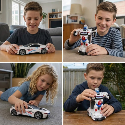 Transforming Police Car Toy