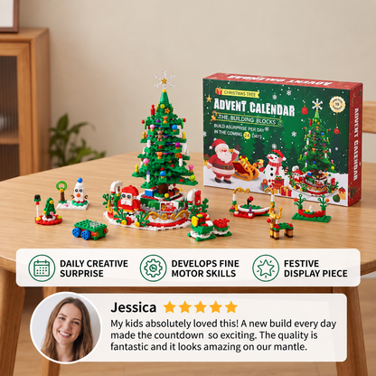 Christmas Tree Building Blocks Advent Calendar for Kids