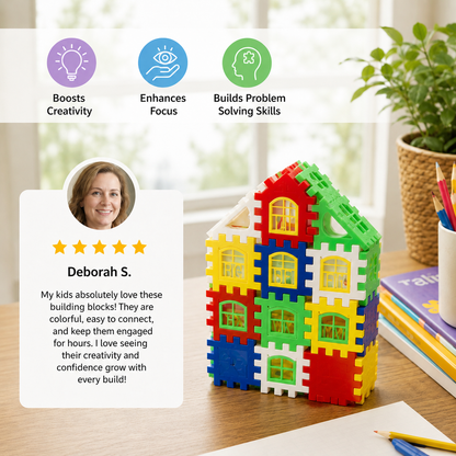 Building Blocks – Boost Creativity – House Building Set