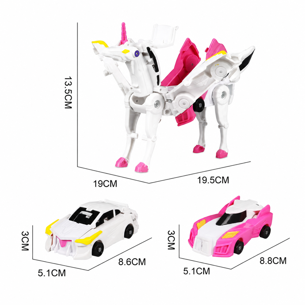unicorn transforming cars