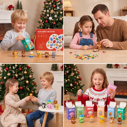 Adorable Animal Building Blocks Advent Calendar for Kids