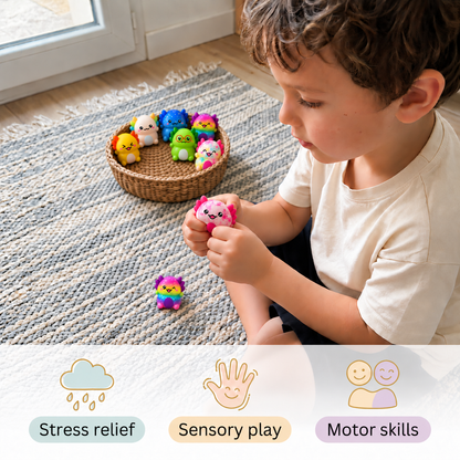 12-Pack Soft Axolotl Squishy Stress Relief Toys