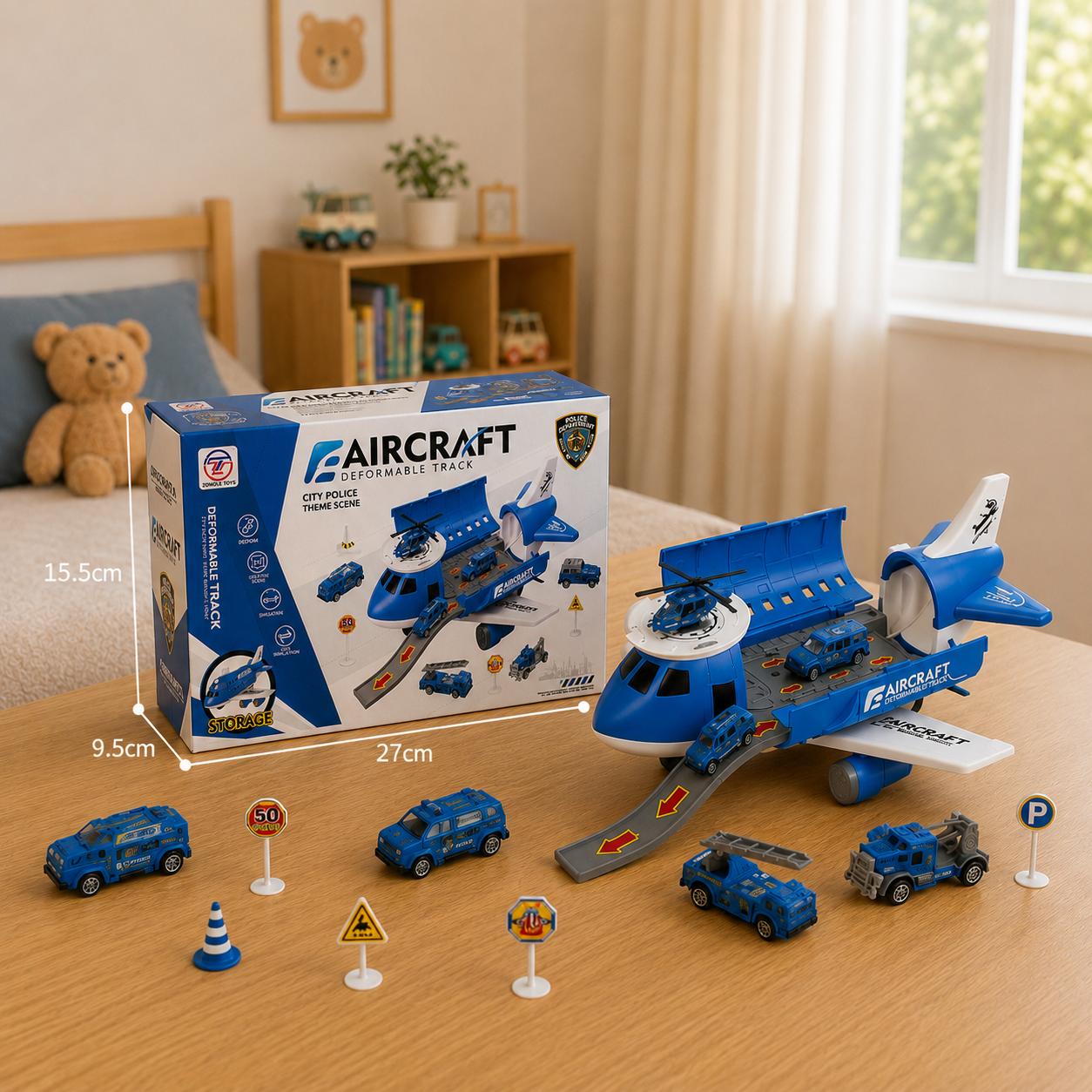 Aircraft and Vehicle Play Set