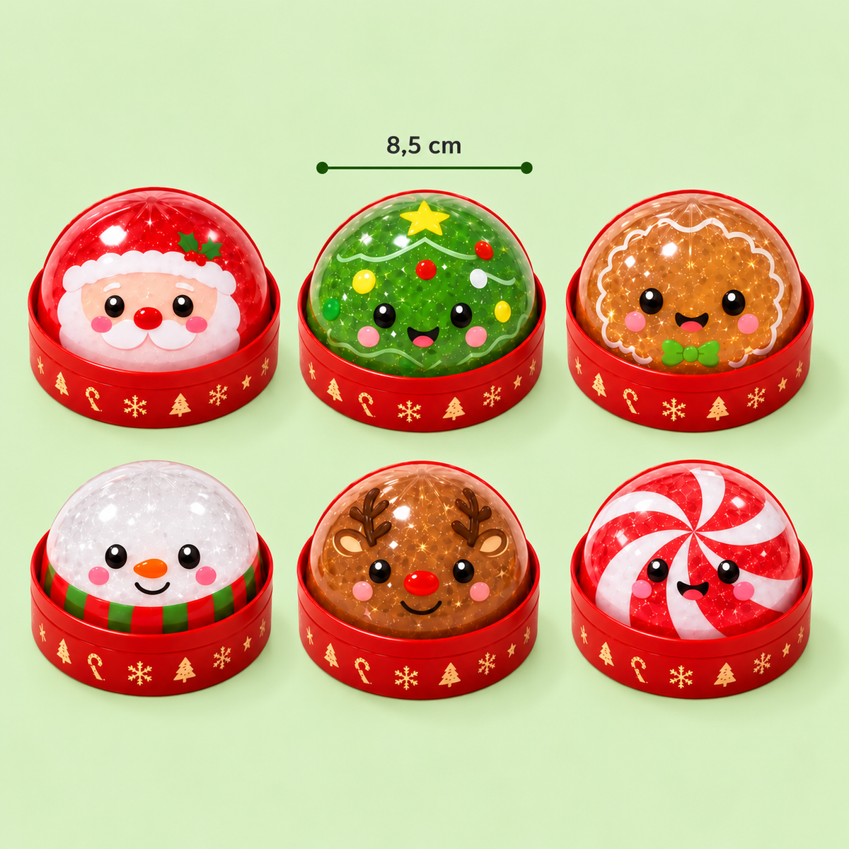 Christmas Dumpling Squishy Stress Relief Toy Set