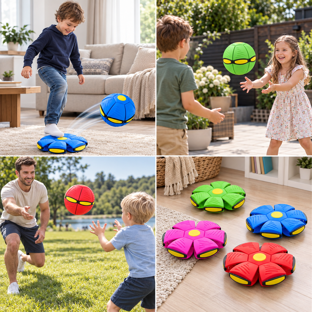 Magic Transforming Flying Disc Ball – Interactive Toy for Kids